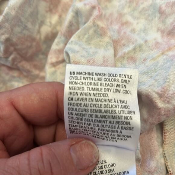 Style & Co vintage orange floral peplum blouse Size PXL - Picture 9 of 10